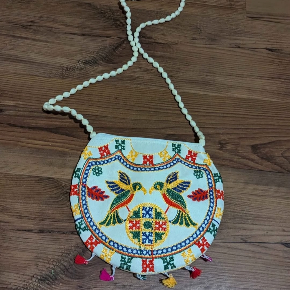New hand Embroidered Crossbody Bag